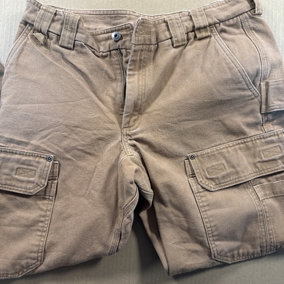 Duluth trading Co.Mens 36x30 Cotton cargo work Pants Brown Canvas Durable - Picture 2 of 9